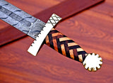 Yggdrasil Brass Damascus Sword