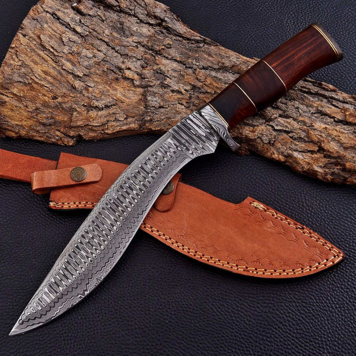 Damascus Steel Survival Knife