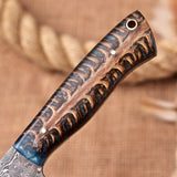 Pine Cone Damascus Steel Knife