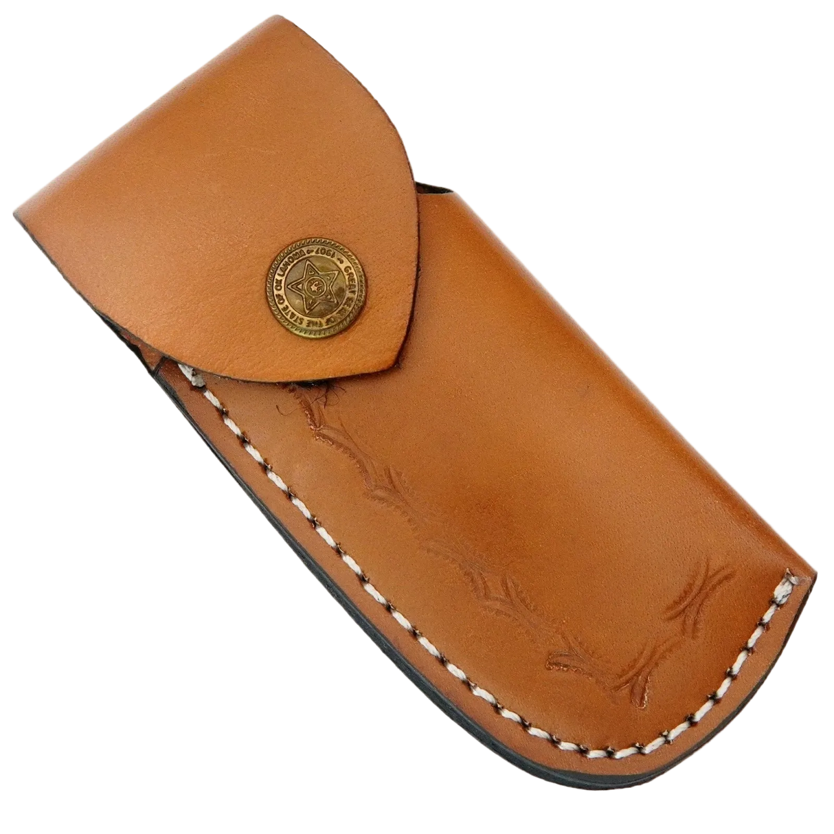 USA Flag  7" Damascus Folding Pocket Knife
