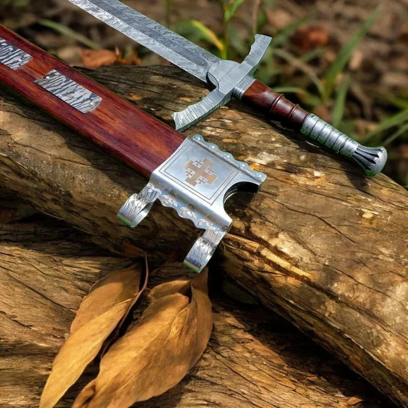 Crusader Damascus Sword