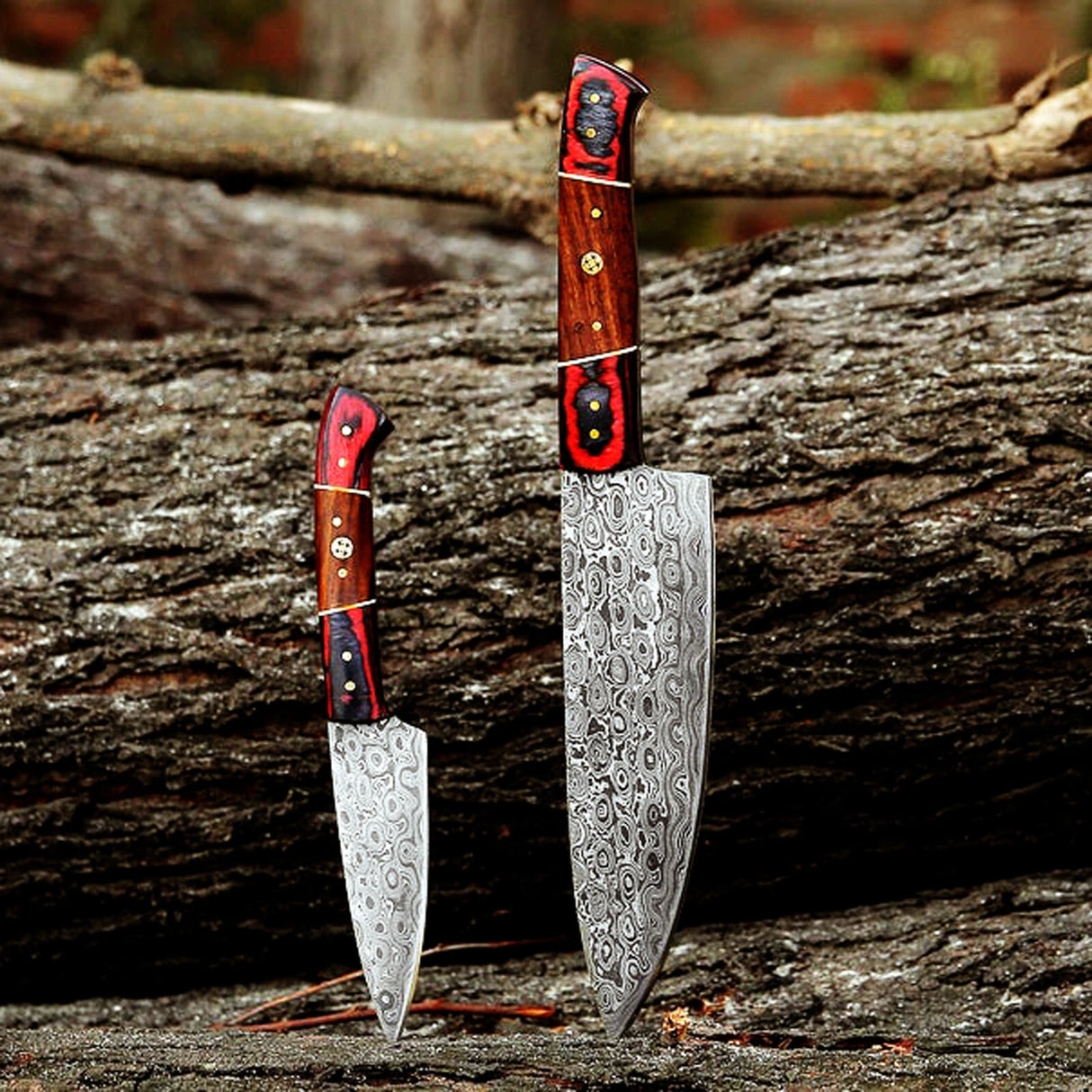 Sigrid Damascus Chef Knife Set – 2 Piece