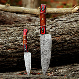 Sigrid Damascus Chef Knife Set – 2 Piece