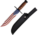 American Flag Bowie Knife