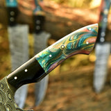 Vondra Damascus Chef Knife Set