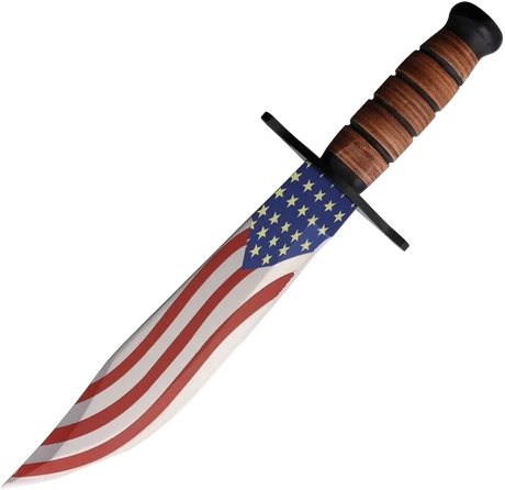 American Flag Bowie Knife