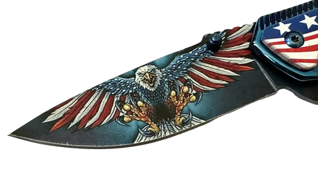American Eagle Flag Pocket Knife