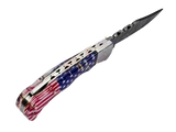 American Flag Damascus Steel Pocket knife