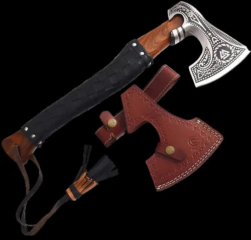 Celtic Valknut Engraved Axe