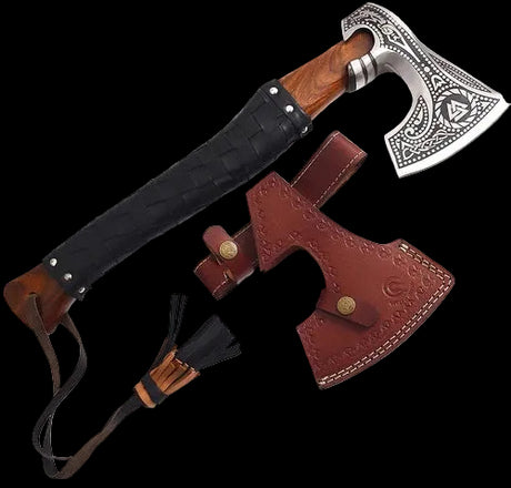 Celtic Valknut Engraved Axe