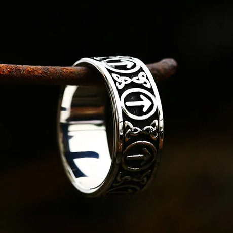 Odin Viking Rune Celtic Knot Ring - Tales of Valhalla