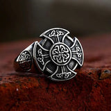 Vintage Celtic Knot Cross Ring - Tales of Valhalla